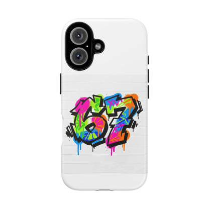 Graffiti '67' Phone Case — Colorful Urban Street Art Protective Cover