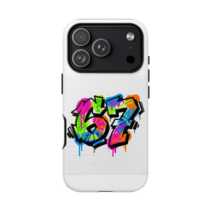 Graffiti '67' Phone Case — Colorful Urban Street Art Protective Cover