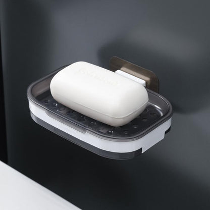 Double Layer Soap Box with Drainage for Travel Use