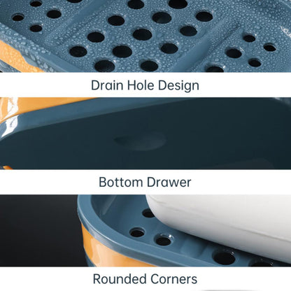 Double Layer Soap Box with Drainage for Travel Use