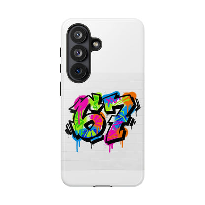 Graffiti '67' Phone Case — Colorful Urban Street Art Protective Cover