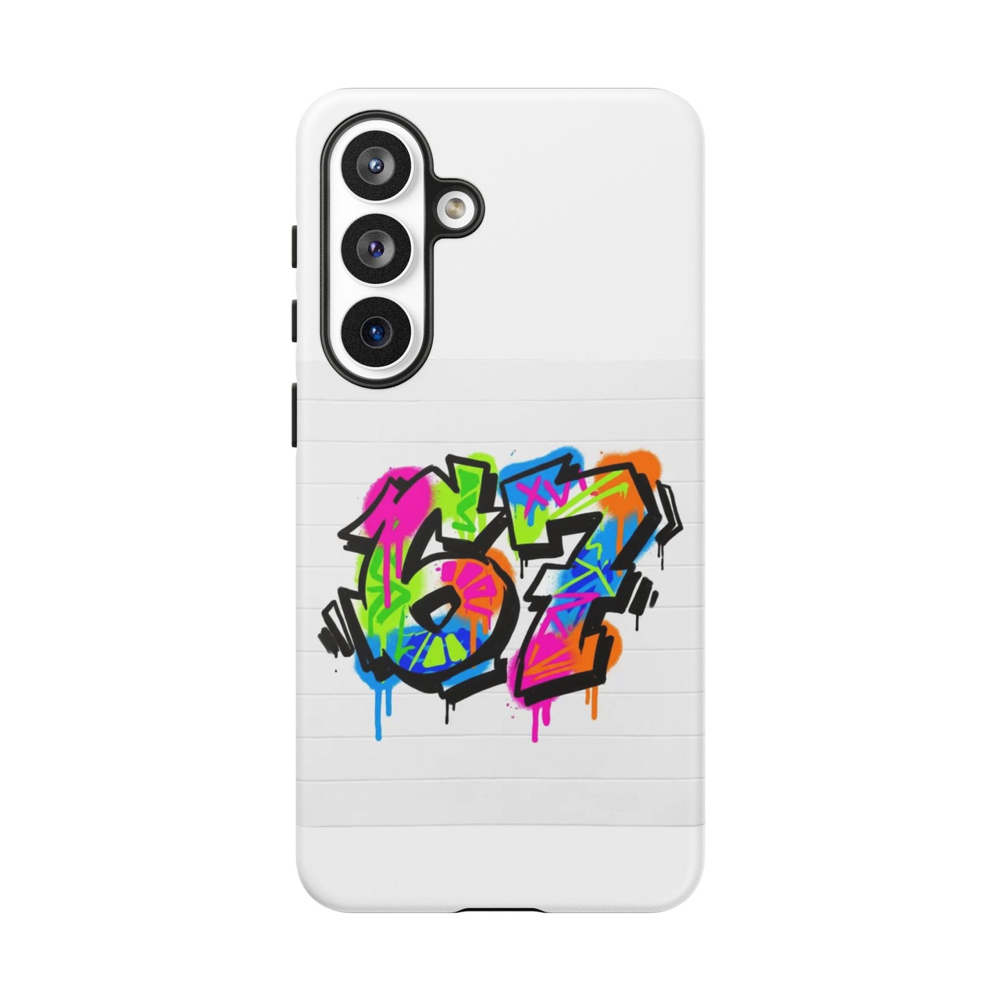 Graffiti '67' Phone Case — Colorful Urban Street Art Protective Cover