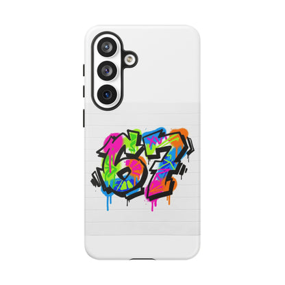 Graffiti '67' Phone Case — Colorful Urban Street Art Protective Cover