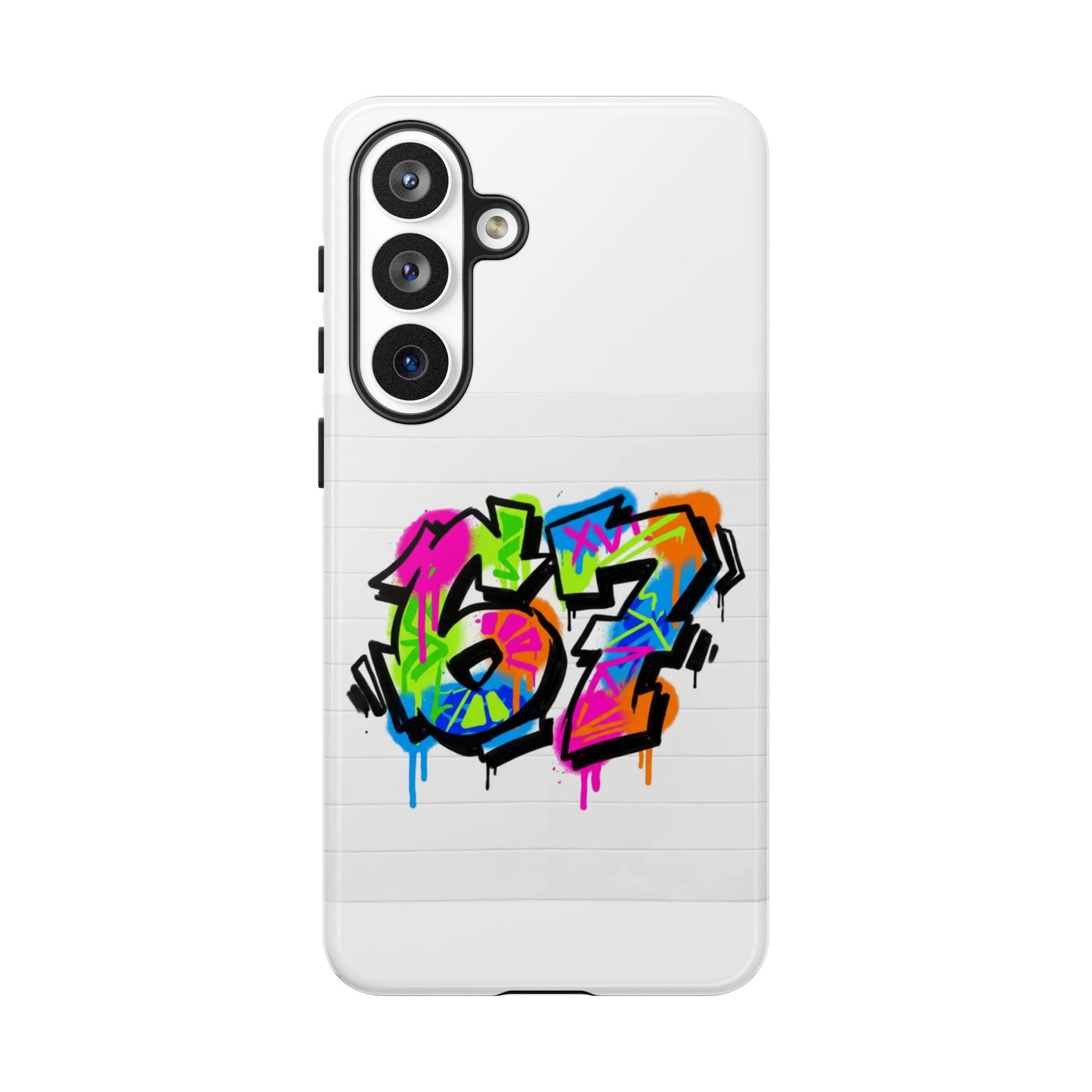 Graffiti '67' Phone Case — Colorful Urban Street Art Protective Cover