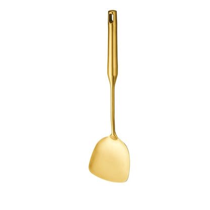 Custom Gilded Stainless Steel Cooking Spoon Set