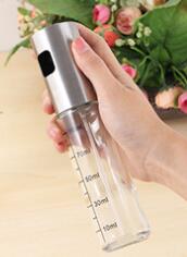 Stainless Steel Oil Spray Bottle with Funnel and Brush