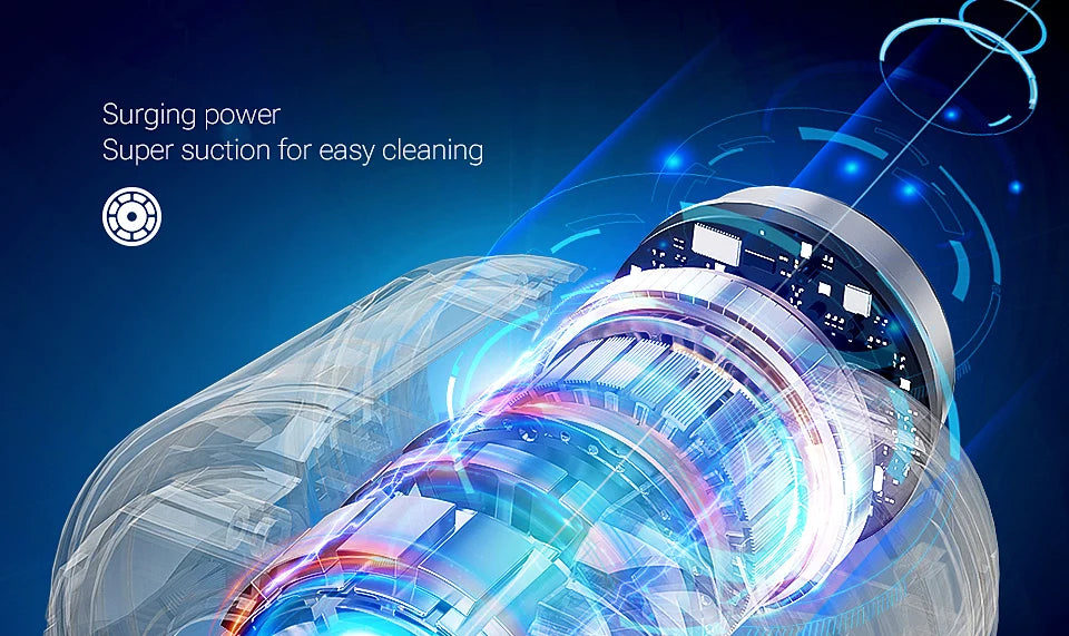 SZUK Mini Car Vacuum Cleaner 638000Pa Wireless Handheld Cleaner Cleaning Machine Strong Powerful Portable Vacuum Cleaner Car