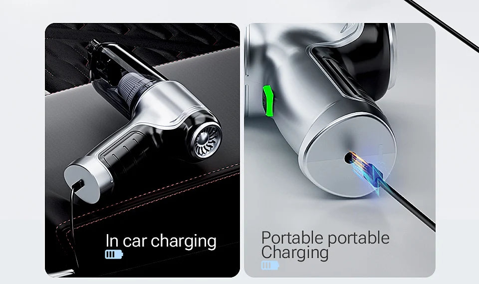 SZUK Mini Car Vacuum Cleaner 638000Pa Wireless Handheld Cleaner Cleaning Machine Strong Powerful Portable Vacuum Cleaner Car