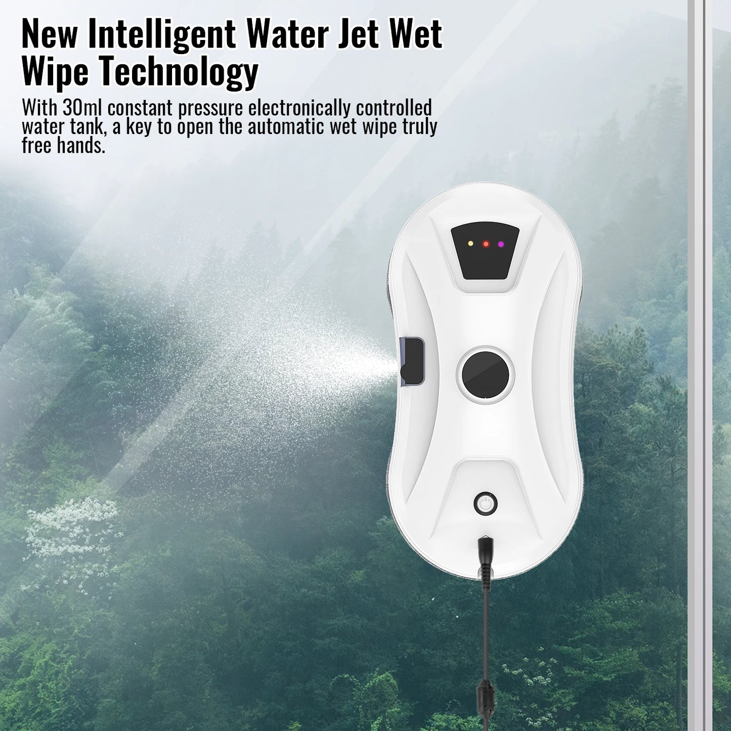 5600Pa Intelligent Window Cleaning Robot Automatic Water Spray Cleaning Windows Machine Remote-Controlled Window Cleaning Robot