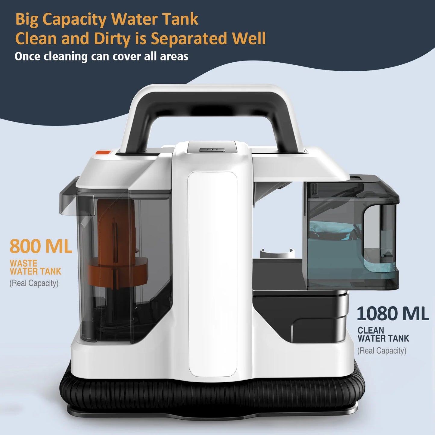 Hand carpet clean, spot painting machine with 9Kpa cable, 400W, for wet fabric, carpet, sofa, portable fart car