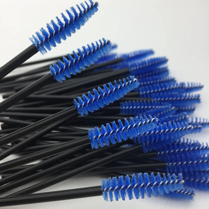 HOT 5/25/50pcs Mascara Wands Applicator Cosmetics Eyelash Brush Comb Crystal Eyelash Brushes Makeup Beauty Wholesale Eye Brush