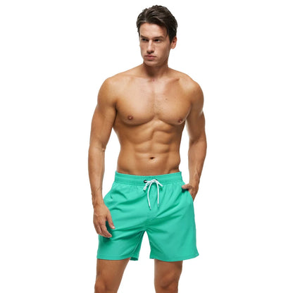 Datifer Brand 2026 Summer Mens Shorts Solid Polyester Gym Traje De Baño Hombre Breathable Mesh Liner Side Pockets Sport Swimwear