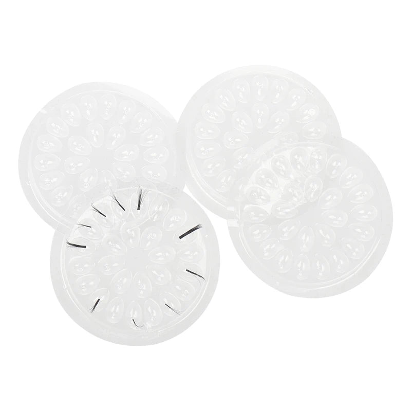 HOT 100 pcs Disposable Holder Sticker Glue Adhesive Pallet For Eyelash Extension  Eyelash Makeup Tools Plastic Flower Eyelash