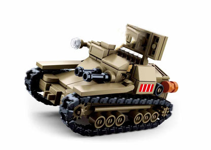 Military Vehicles Tank Sets SWAT Army City Police T34 Model Building Blocks DIY Brick Kids Toys Classic World War II WW2