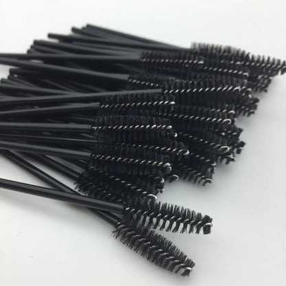 HOT 5/25/50pcs Mascara Wands Applicator Cosmetics Eyelash Brush Comb Crystal Eyelash Brushes Makeup Beauty Wholesale Eye Brush