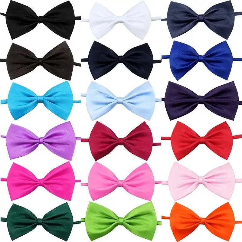Dog Bow Tie Adjustable Dog Cat Necklace Neck Tie Cute Convenient Pet Accessories Bow Tie Formal Puppy Bowtie Collar Pet Supplies