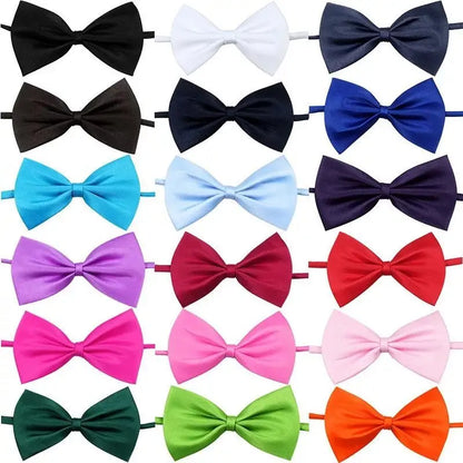 Dog Bow Tie Adjustable Dog Cat Necklace Neck Tie Cute Convenient Pet Accessories Bow Tie Formal Puppy Bowtie Collar Pet Supplies