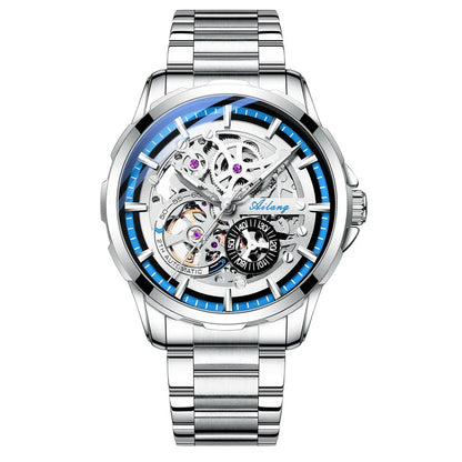 Unique Design AILANG Skeleton Dial Watch Men Luxury Brand Automatic Mechanical Men Watches relogio Waterproof
