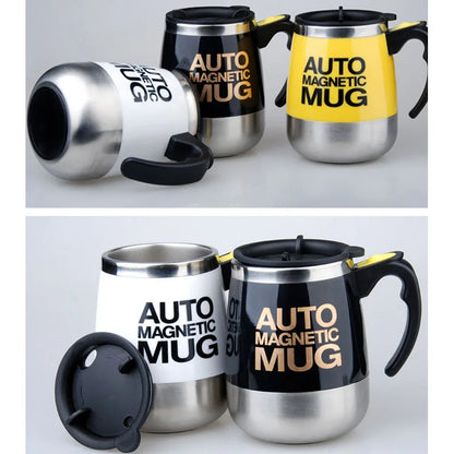New Self Stirring Coffee Mug USB Rechargeable Stainless Steel Auto Mixing Blender Cup for Home Office Christmas Birthday Gift