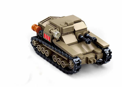 Military Vehicles Tank Sets SWAT Army City Police T34 Model Building Blocks DIY Brick Kids Toys Classic World War II WW2