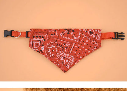 Adjustable Dog Bandana Printed Soft Collar, Pet Supplies, Cat Scarf, Chihuahua Puppy Neckerchief