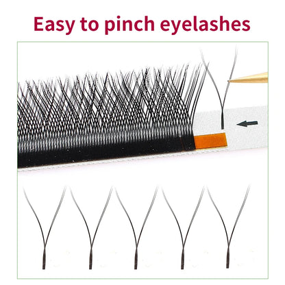 Maria 10 Cases YY Shape Eyelashes Beauty 0.05/0.07 YY Type V Lashes Extension Makeup Naturally Soft Mix Mink Cilios Volume Fans