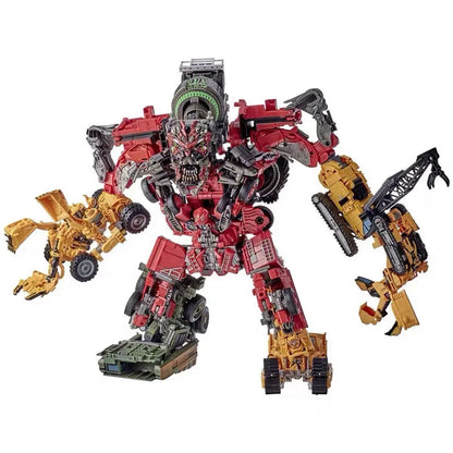 AOYI Cool 8 IN 1 Oversize Devastator Toys Boy Anime Hook Action Figures Robot Car Engineering  Vehicle Model Kids