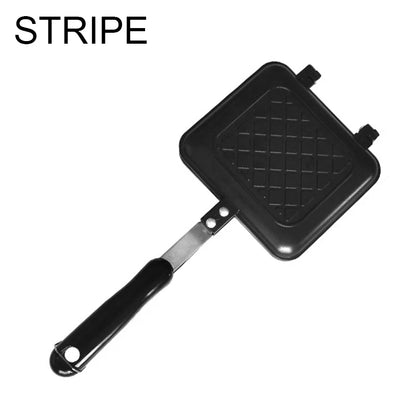 Gas Mini Sandwich Maker Iron - Bread Toast Breakfast Machine Waffle Pancake Baking Barbecue Toaster Oven Mold Grill Frying Pan f