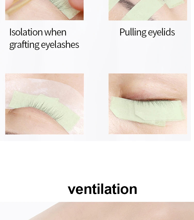 Kekelala 4 Rolls Colorful Eyelash Extension Tapes Soft Medical Breathable Adhesive Tape Cutter for False Lashes Makeup Tools