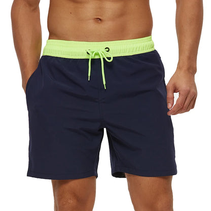Datifer Brand 2026 Summer Mens Shorts Solid Polyester Gym Traje De Baño Hombre Breathable Mesh Liner Side Pockets Sport Swimwear