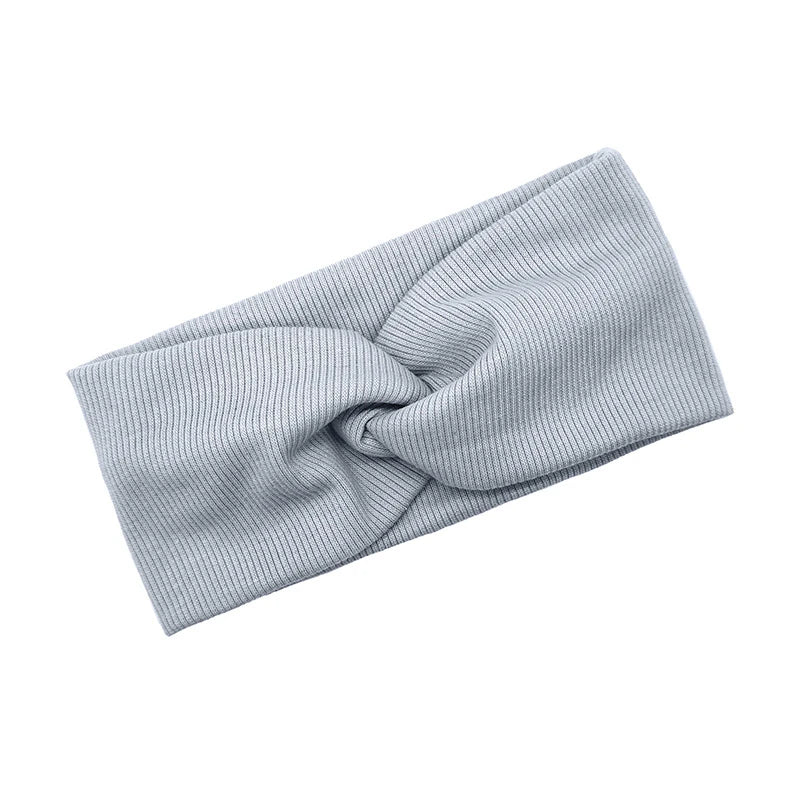 Baby Headband Yoga Sport Girls Kids Children Adult Women Bandage Solid Twisted Knotted Soft Hair Accessories Turban