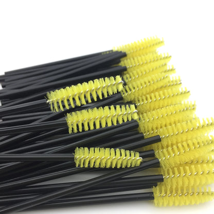 HOT 5/25/50pcs Mascara Wands Applicator Cosmetics Eyelash Brush Comb Crystal Eyelash Brushes Makeup Beauty Wholesale Eye Brush