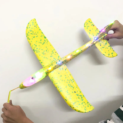 50/33CM Big Flash Foam Plane Glider Hand Throw Light Inertial AirPlane EPP Outdoor Launch Fun of Kids Toys for Children Boy Gift