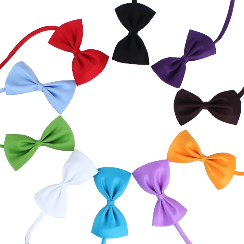 Dog Bow Tie Adjustable Dog Cat Necklace Neck Tie Cute Convenient Pet Accessories Bow Tie Formal Puppy Bowtie Collar Pet Supplies