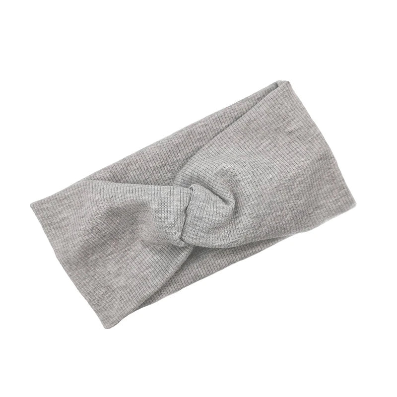Baby Headband Yoga Sport Girls Kids Children Adult Women Bandage Solid Twisted Knotted Soft Hair Accessories Turban