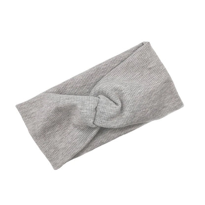 Baby Headband Yoga Sport Girls Kids Children Adult Women Bandage Solid Twisted Knotted Soft Hair Accessories Turban