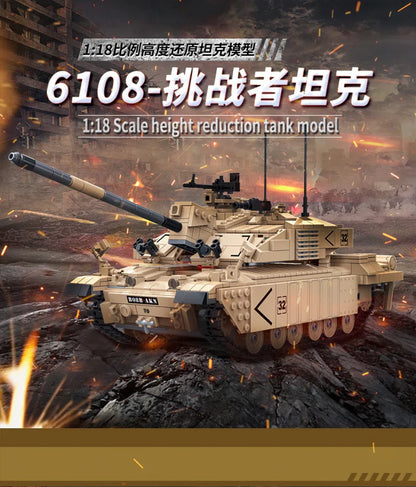 Military Vehicles Tank Sets SWAT Army City Police T34 Model Building Blocks DIY Brick Kids Toys Classic World War II WW2