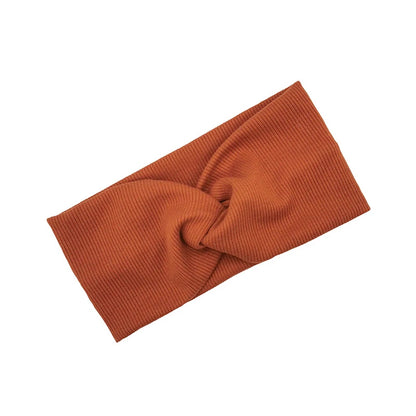 Baby Headband Yoga Sport Girls Kids Children Adult Women Bandage Solid Twisted Knotted Soft Hair Accessories Turban