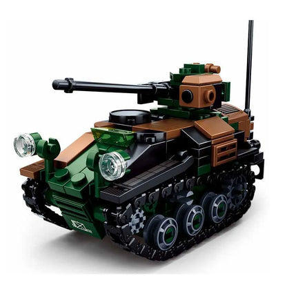 Military Vehicles Tank Sets SWAT Army City Police T34 Model Building Blocks DIY Brick Kids Toys Classic World War II WW2