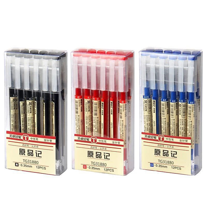 Gel Pens 0.35mm Red/Black/Blue Ink Set Refills Rod Gel Pen For Handle Marker School Office Stationery Student Writing Supplies