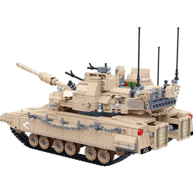Military Vehicles Tank Sets SWAT Army City Police T34 Model Building Blocks DIY Brick Kids Toys Classic World War II WW2