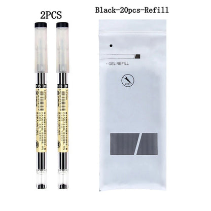 Gel Pens 0.35mm Red/Black/Blue Ink Set Refills Rod Gel Pen For Handle Marker School Office Stationery Student Writing Supplies