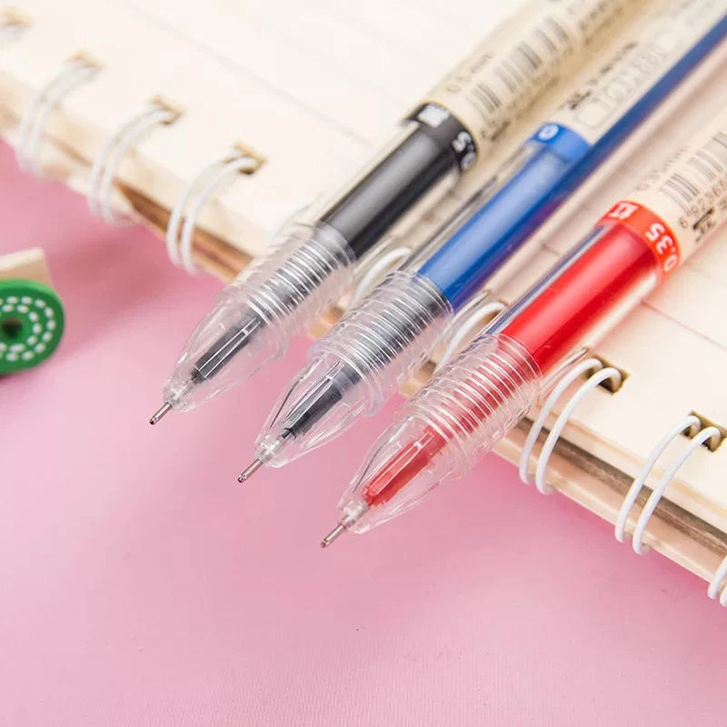 Gel Pens 0.35mm Red/Black/Blue Ink Set Refills Rod Gel Pen For Handle Marker School Office Stationery Student Writing Supplies