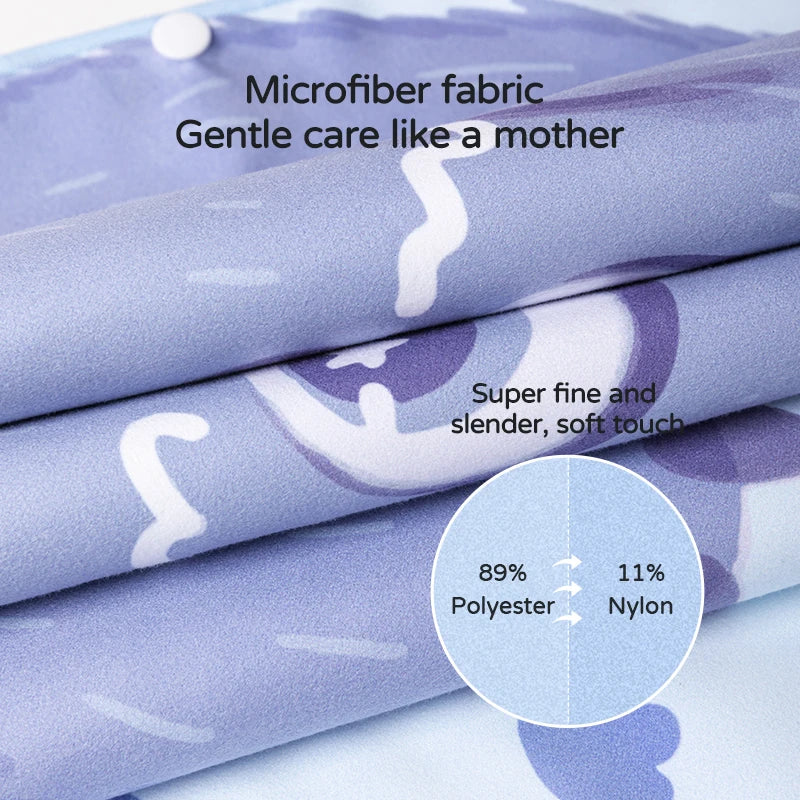 COPOZZ Children Changing Poncho Teen Soft Beach Cloak Hooded Cloak Bath Towel Quick Dry Microfiber Swimming Bathrobe