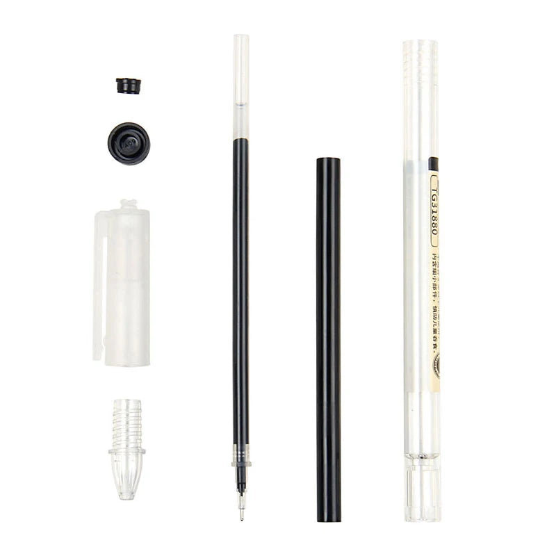 Gel Pens 0.35mm Red/Black/Blue Ink Set Refills Rod Gel Pen For Handle Marker School Office Stationery Student Writing Supplies