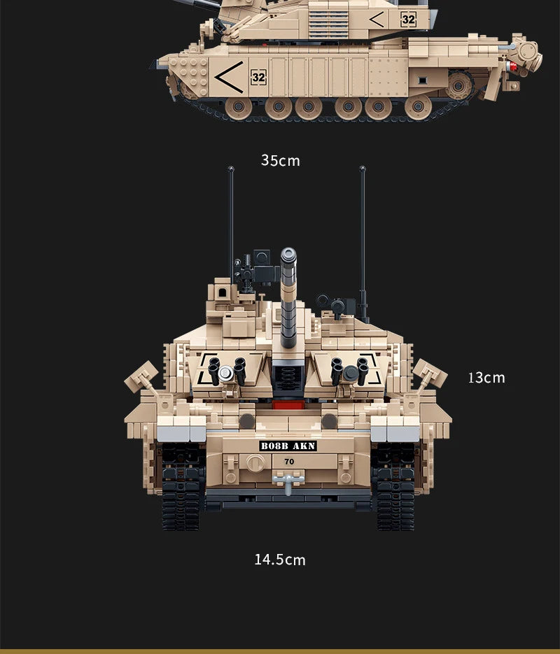 Military Vehicles Tank Sets SWAT Army City Police T34 Model Building Blocks DIY Brick Kids Toys Classic World War II WW2