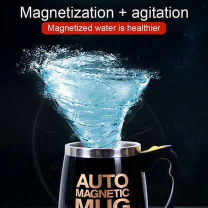 New Self Stirring Coffee Mug USB Rechargeable Stainless Steel Auto Mixing Blender Cup for Home Office Christmas Birthday Gift