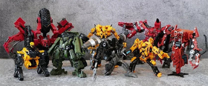 AOYI Cool 8 IN 1 Oversize Devastator Toys Boy Anime Hook Action Figures Robot Car Engineering  Vehicle Model Kids