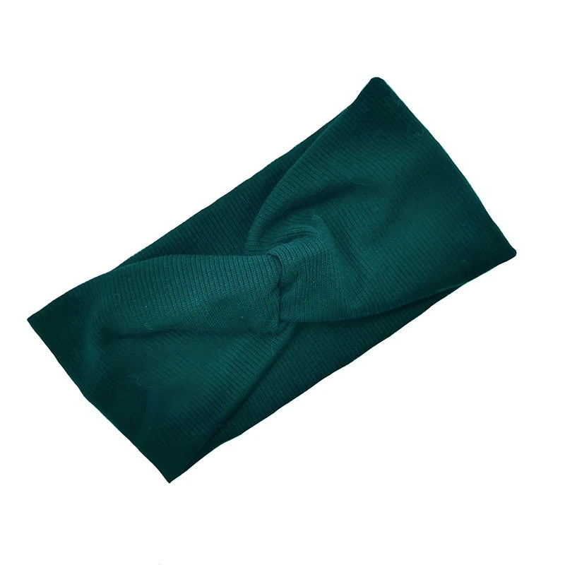 Baby Headband Yoga Sport Girls Kids Children Adult Women Bandage Solid Twisted Knotted Soft Hair Accessories Turban