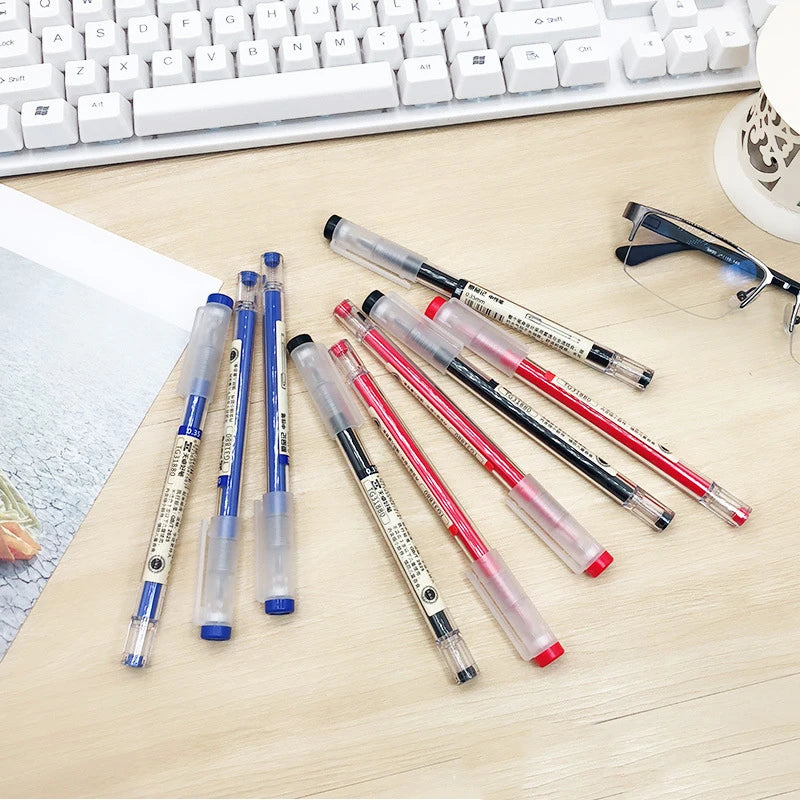 Gel Pens 0.35mm Red/Black/Blue Ink Set Refills Rod Gel Pen For Handle Marker School Office Stationery Student Writing Supplies